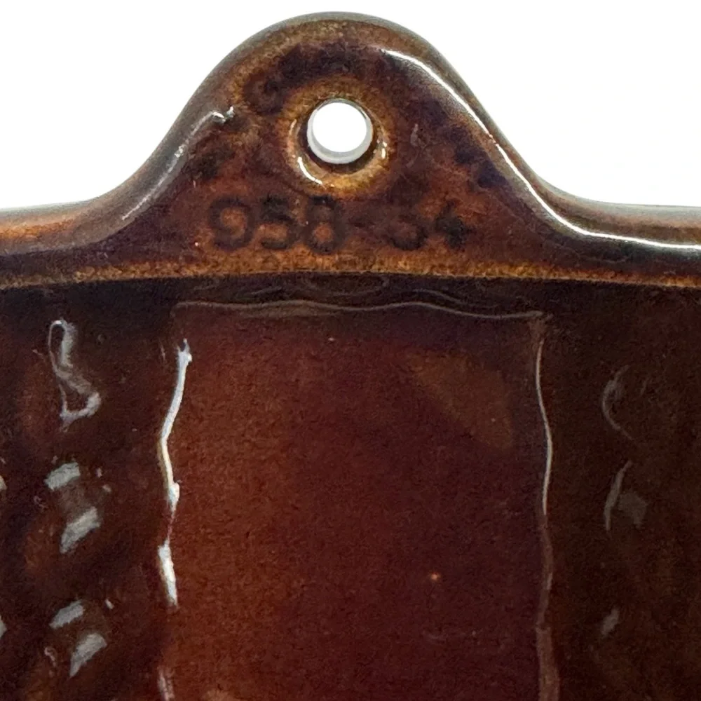 West Germany Brown Glazed Loaf Bread Baking Pan Mold #958-34 New 12.5